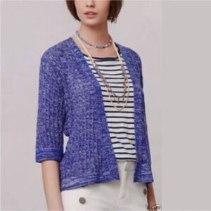 Sparrow by Anthropologie blue open front cardigan sweater Size XS